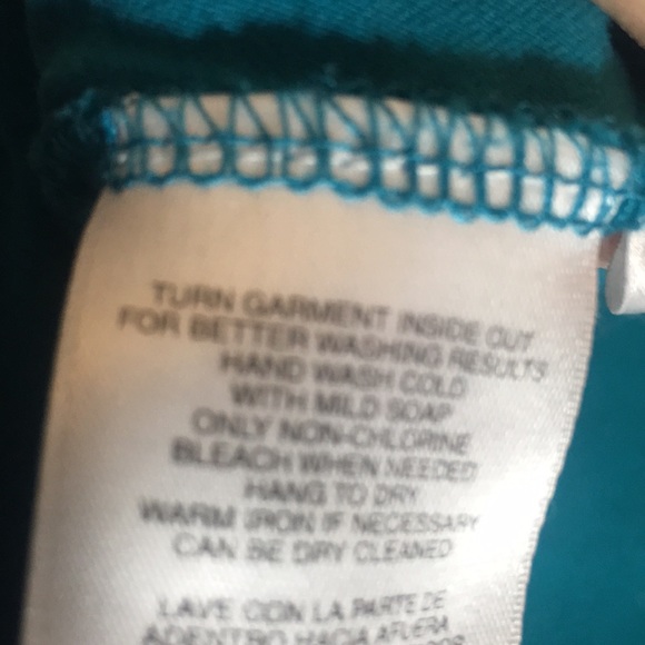 JONES NEW YORK Soft Comfy Cotton Spandex Stretchy Knit Metallic Trim Tunic Top - Picture 12 of 16